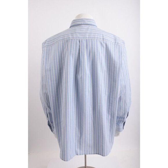 Vineyard Vines Mens Oxford Shirt stretch Classic Fit XXL Hull Blue striped NWT - Picture 5 of 6